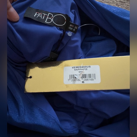 PatBO Metallic High Neck Beautiful Midi Dress - Picture 6 of 6